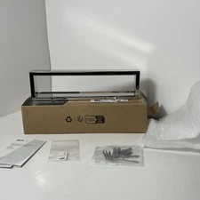 KES Hand Towel Holder Black Towel Ring 10 Inch Towel Holder Polished Silver