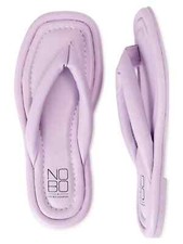 No Boundaries Women's Puffy Thong Flip Flop Sandals NWT Lavender Size 11