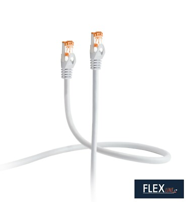 Patchkabel CAT.6A Flexline  S/FTP, PIMF TPE Mantel flexibel grau 0,25m - 30m