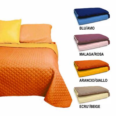 Trapunta MATRIMONIALE leggera double face coperta morbida