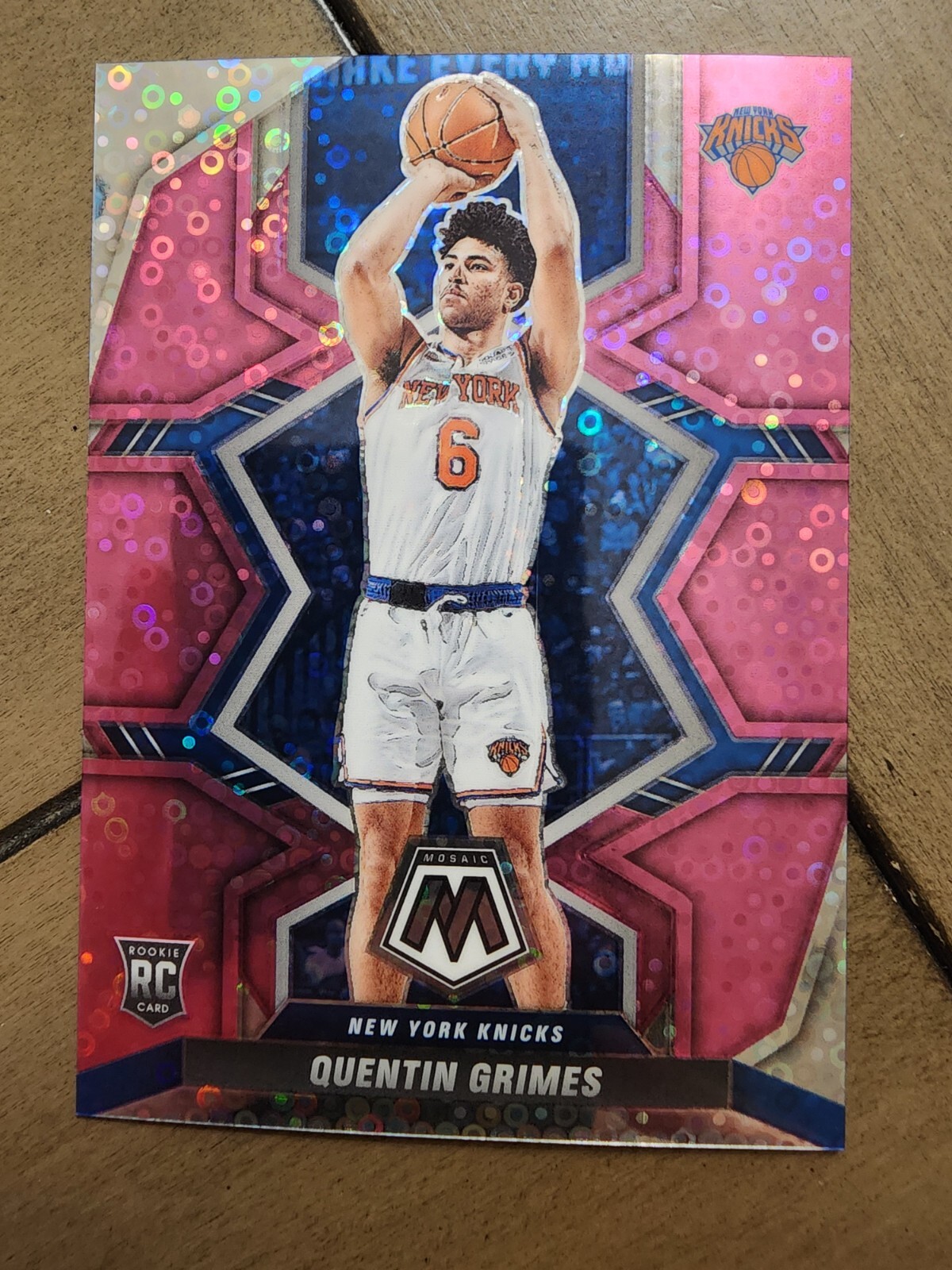 Quentin Grimes 2021-22 Mosaic Rookie RC #223 Pink Disco Prizm /20