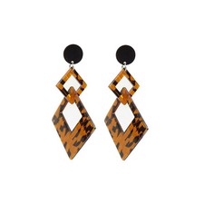 Women Fashion Earrings Bohemian Resin Dangle Ear Jewelry for Party Wear Earrings