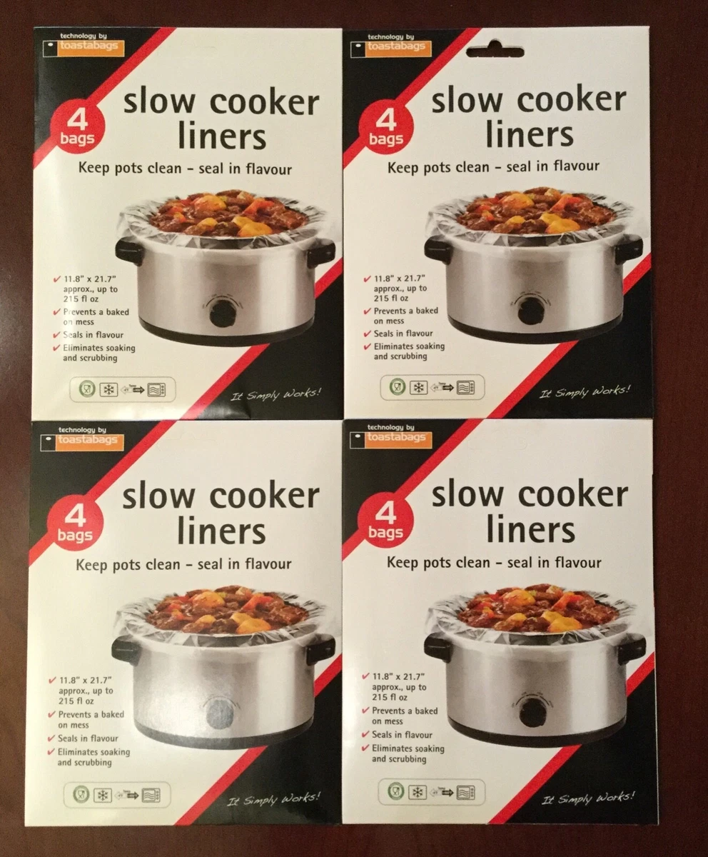  16 Bags Slow Cooker Liners, Disposable Multi Use