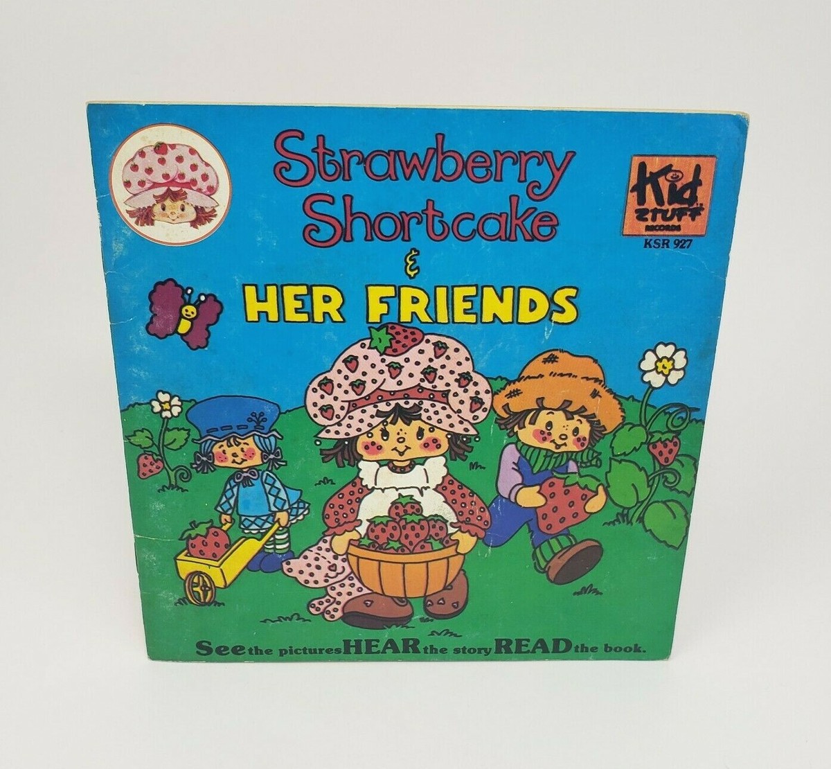 VINTAGE 1980 STRAWBERRY SHORTCAKE + HER FRIENDS TALKING STORY BOOK