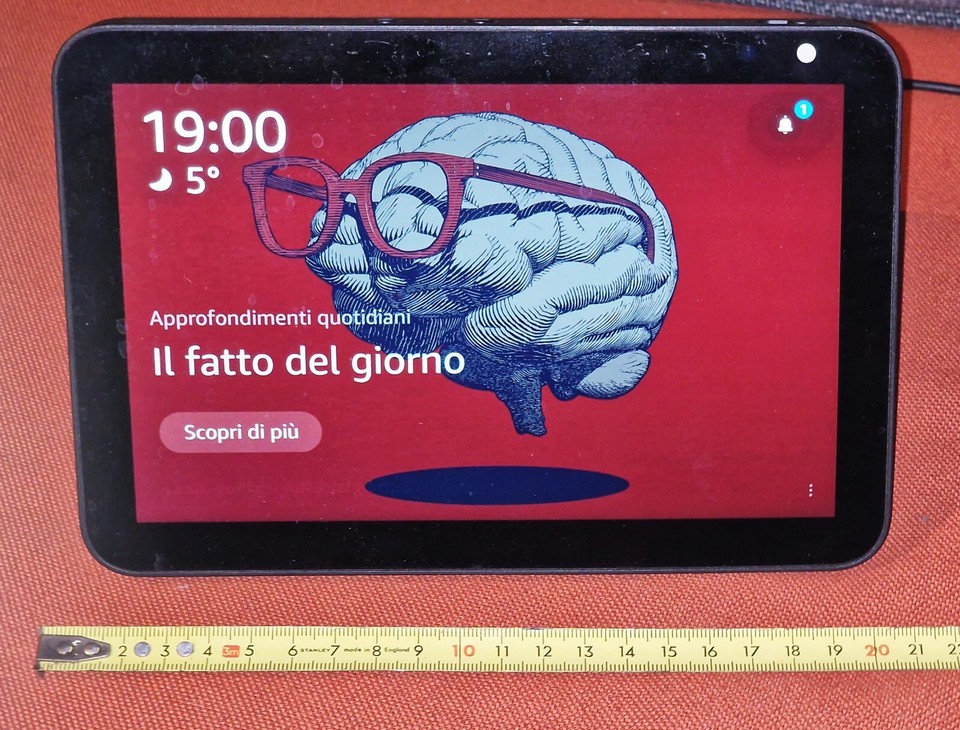 Sintron Supporto Magnetico Per Echo Show 5 E Show 8 (1a E 2a Gen) | Rotazione 360°, Inclinazione, Base Antiscivolo