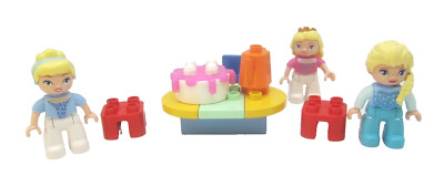 Lego Duplo Elsa Cinderella Sleeping Beauty Tea Party Custom Set Disney Princess