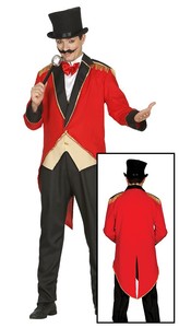 Mens Circus Announcer Costume Adult Male Ringmaster Fancy Dress