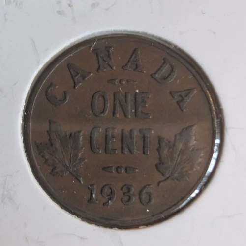 1936 Canada Small Cent — photo from another recent sale
