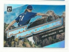 2019 Optic Baseball JOSH HADER Peak Performance Holo Refractor SP