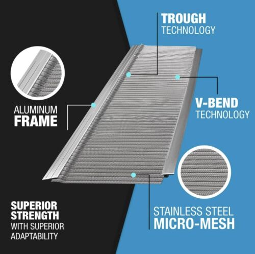 Raptor Gutter Guard 48 FT (Nominal) Contractor Grade Stainless Steel Micro-Mesh - Picture 2 of 3