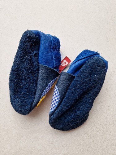 POLOLO Lederpuschen Herzlich Wilkommen Krabelschuh, Gr. 20-21 - Bild 2 von 3