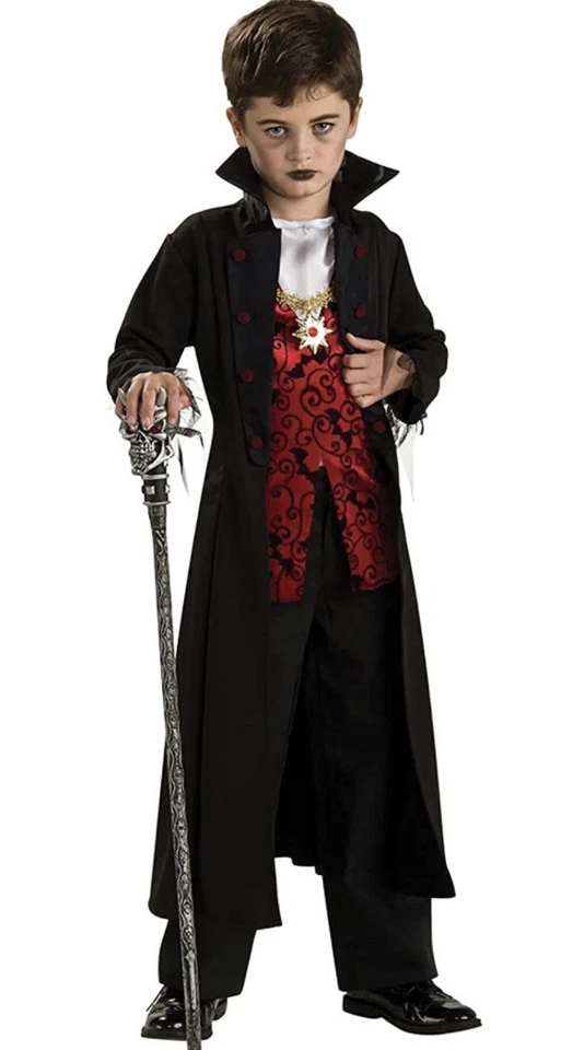 Disfraz de Vampiro Real Halloween - Niños - Mediano 8-10 Edades 5-7 ¡Nuevo! Foto 2 de 4