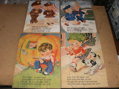 1940'S KID'S PUZZLES LOT OF 4 RARE! | eBay