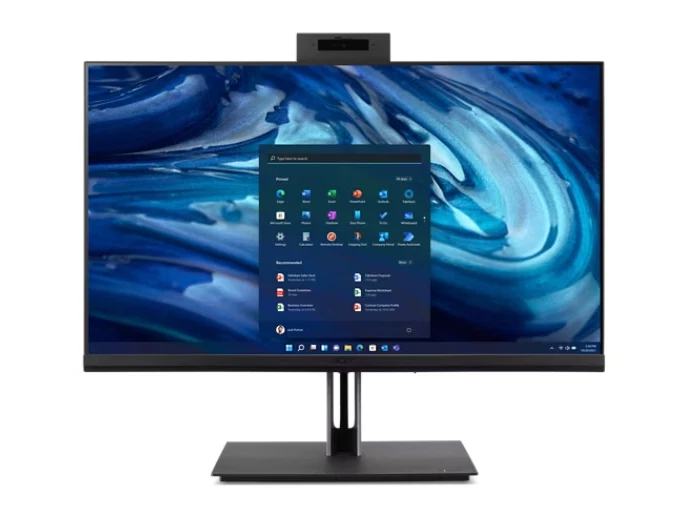 Acer Veriton VZ4694G All-in-One Intel i5-12400 16GB RAM 512GB SSD 24" Touch DVDR - Image 2 of 4