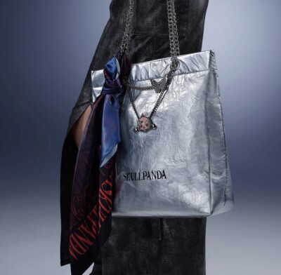 POP MART SKULLPANDA The Sound Series Tote Bag [SILVER] | eBay