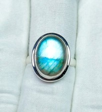 925 Sterling Silver Ring Labradorite Ring Handmade Ring Fine Jewelry R05