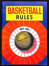 State High School Assoc. "Basketball Rules 1954 - 1955" 1950's Booklet 64pp VGC
