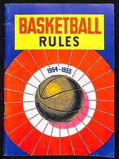State High School Assoc. "Basketball Rules 1954 - 1955" 1950's Booklet 64pp VGC