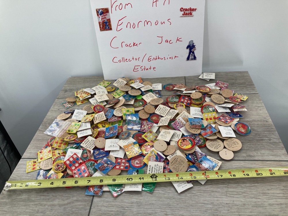 Vintage Cracker Jack Dexterity Toy Puzzle Maze Game Lot Circus Fair Cowboy Space