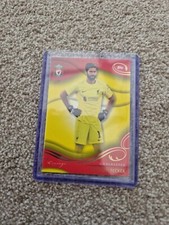 2022/23 TOPPS LIVERPOOL LINEAGE ALISSON BECKER YELLOW NUMBERED /75 CARD