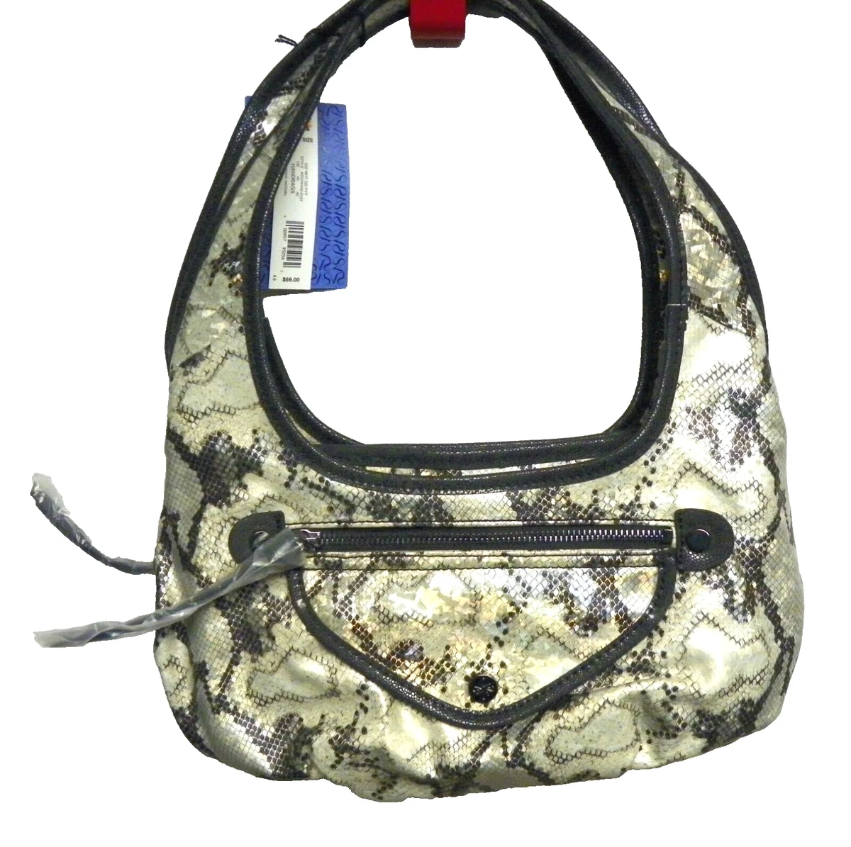 Simply Vera Vera Wang Sidekick Satchel Faux Leather Snakeskin