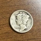 1921 Mercury Silver Dime VG-F