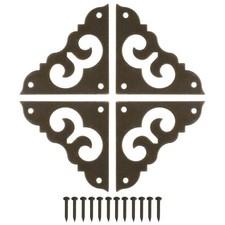 4Pcs Brass Corner Protector 1.4 Inch Metal Corner Protector Bronze 