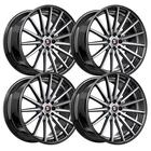 (Set-4) Spec-1 SP-69 20x8.5 5x114.3/5x4.5 38mm Black Machined Wheels Rims