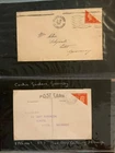 GB GUERNSEY 1940 BISECTED KGV1 1940 1941 2d ORANGE FDC  x 3 + 1 other 4 items