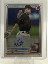 2020 Bowman Will Stewart Auto Miami Marlins Autograph 