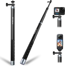 10ft Long Selfie Stick Pole Invisible 118inch/300cm ,Light Carbon Fiber Exte...