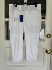 Mizuno NWT Women's Prospect Softball Pants - White - Size XLarge Back Pockets