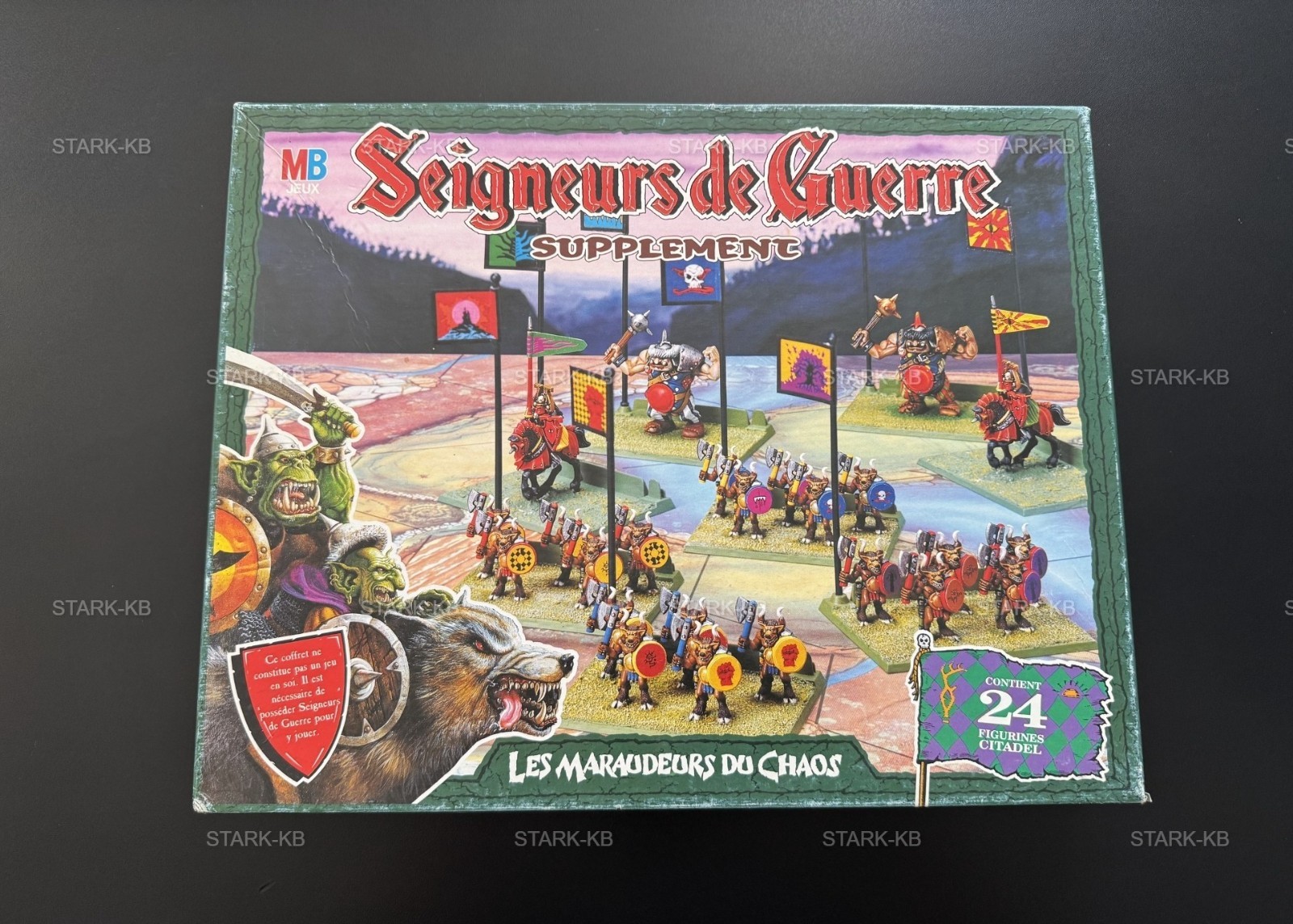 Seigneurs de guerre 1992 MB Les Maraudeurs du Chaos extension rare pour jeu de plateau rétro