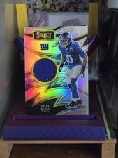 2024 Panini Select /149 Brian Burns Sparks Silver Prizm Patch #S-BBS Giants
