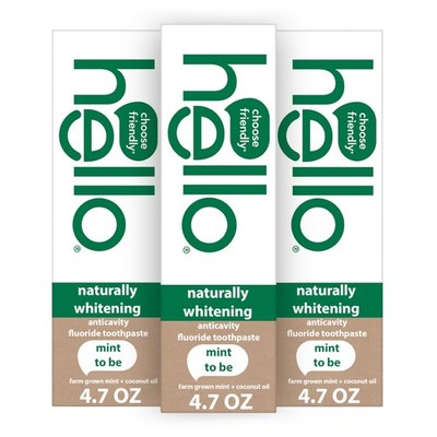 Naturally Whitening Fluoride Toothpaste, Natural Whitening Toothpaste with Co...