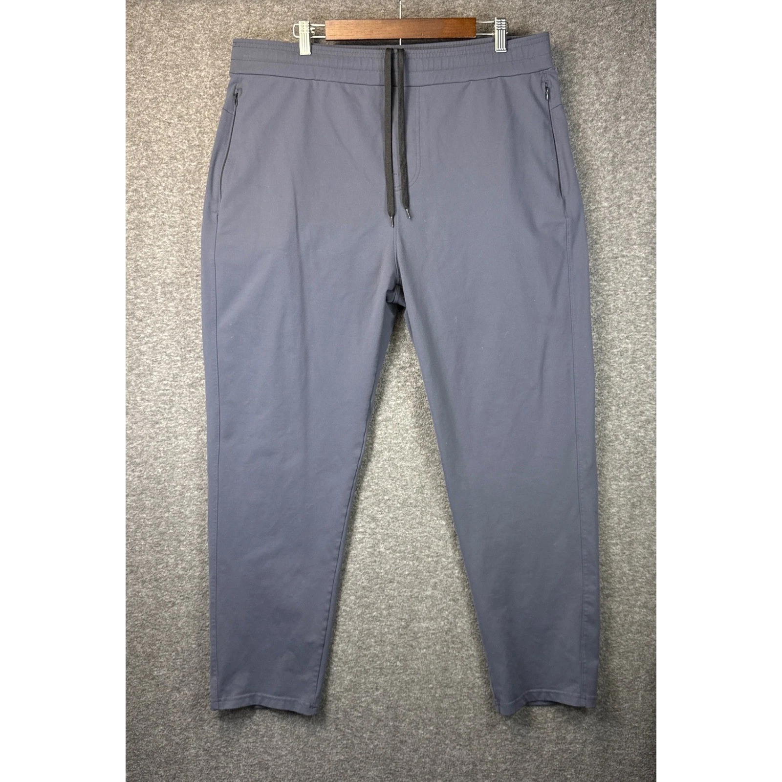 Public Rec All Day Every Day Pants Men Size 40 Slate Grey Stretch Tapered Lounge