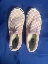 VANS Pink Checkerboard Slip On Kids 3
