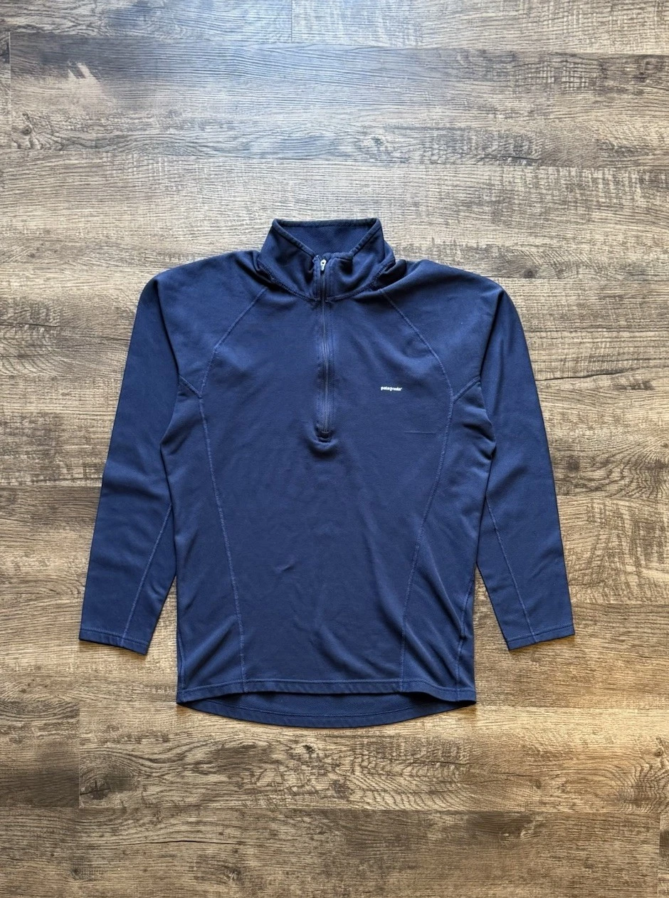 Patagonia Capilene Performance Base Layer Quarter Zip Men's medium Blue