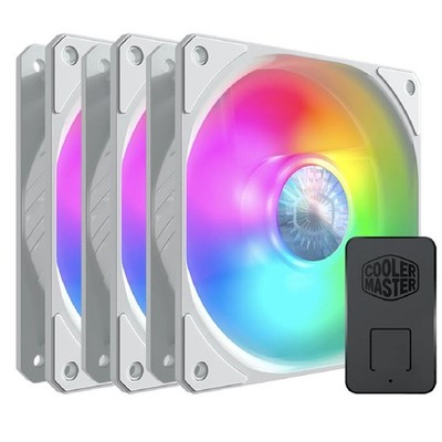 Cooler Master MasterFan MF120 Halo ARGB Fan - Pack of 3 WHITE