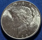 A 1922 PHILADELPHIA MINT PEACE DOLLAR CHOICE BU. WHITE!!!