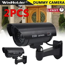 2 Pack IR Bullet Dummy Fake Camera CCTV Surveillance Security Camera Outdoor USA