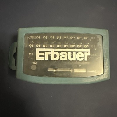 Erbauer Schraubendreher-Bit-Satz 32-tlg. 1/4'' Sechskantschaft gemischt Schlagkraft