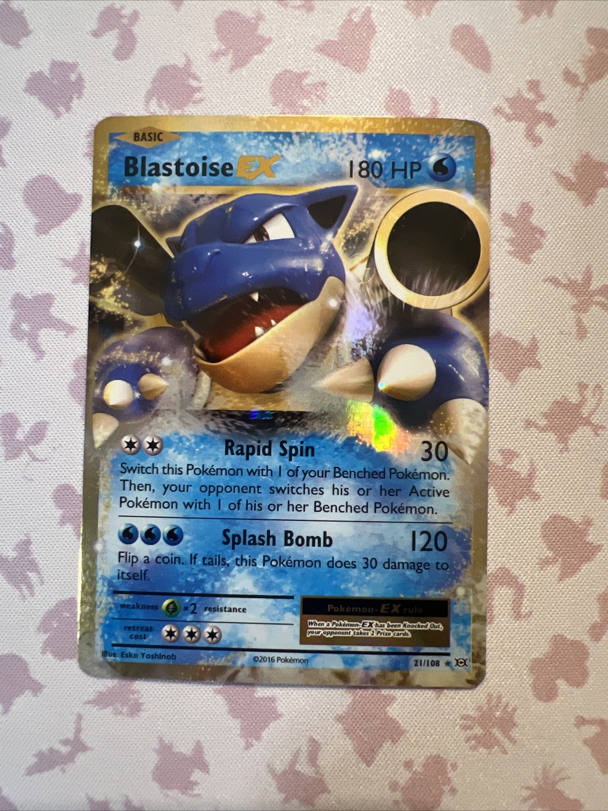 Blastoise EX 21/108 - XY Evolutions Ultra Rare Pokemon Card NM