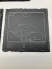 Dallas Mavericks Laser Etched slate coasters,  Set Of 4 Greatest Plays Nowitzki — photo 3