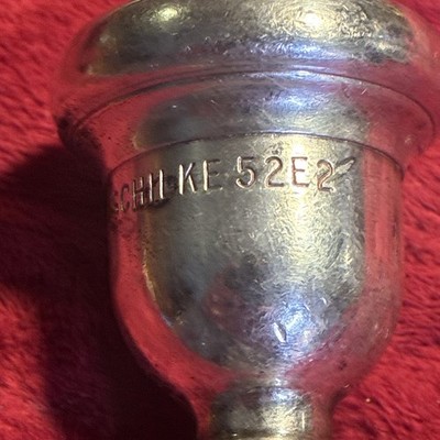 Schilke 52E2 silver plated trombone mouthpiece, deep cup, small shank.