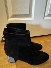 H&M Chelsea Ankle Boots Chunky Sole, Faux Suede, Size 41
