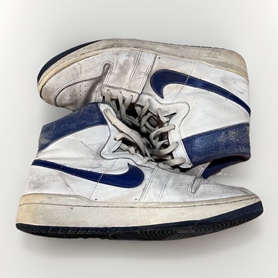 Nike Air Ship Original White x Blue Made in Korea 1984 Vintage Used Sneakers