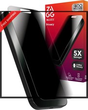 ZAGG Glass Elite Privacy Screen Protector for iPhone 16 Pro - 2-Way Privacy Filt
