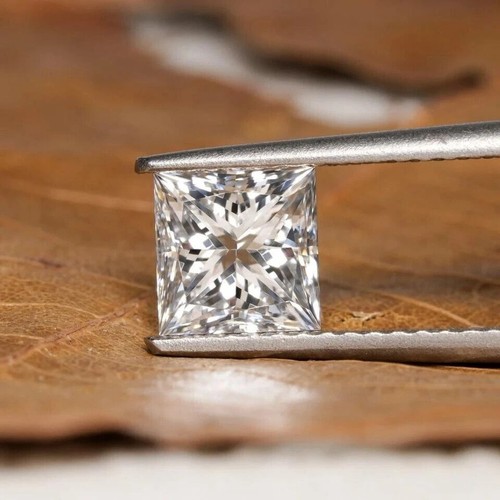 3ct White VVS1 Lab-Grown diamond Princess Cut D Grad Clarity Loose Gemstone - Picture 4 of 4