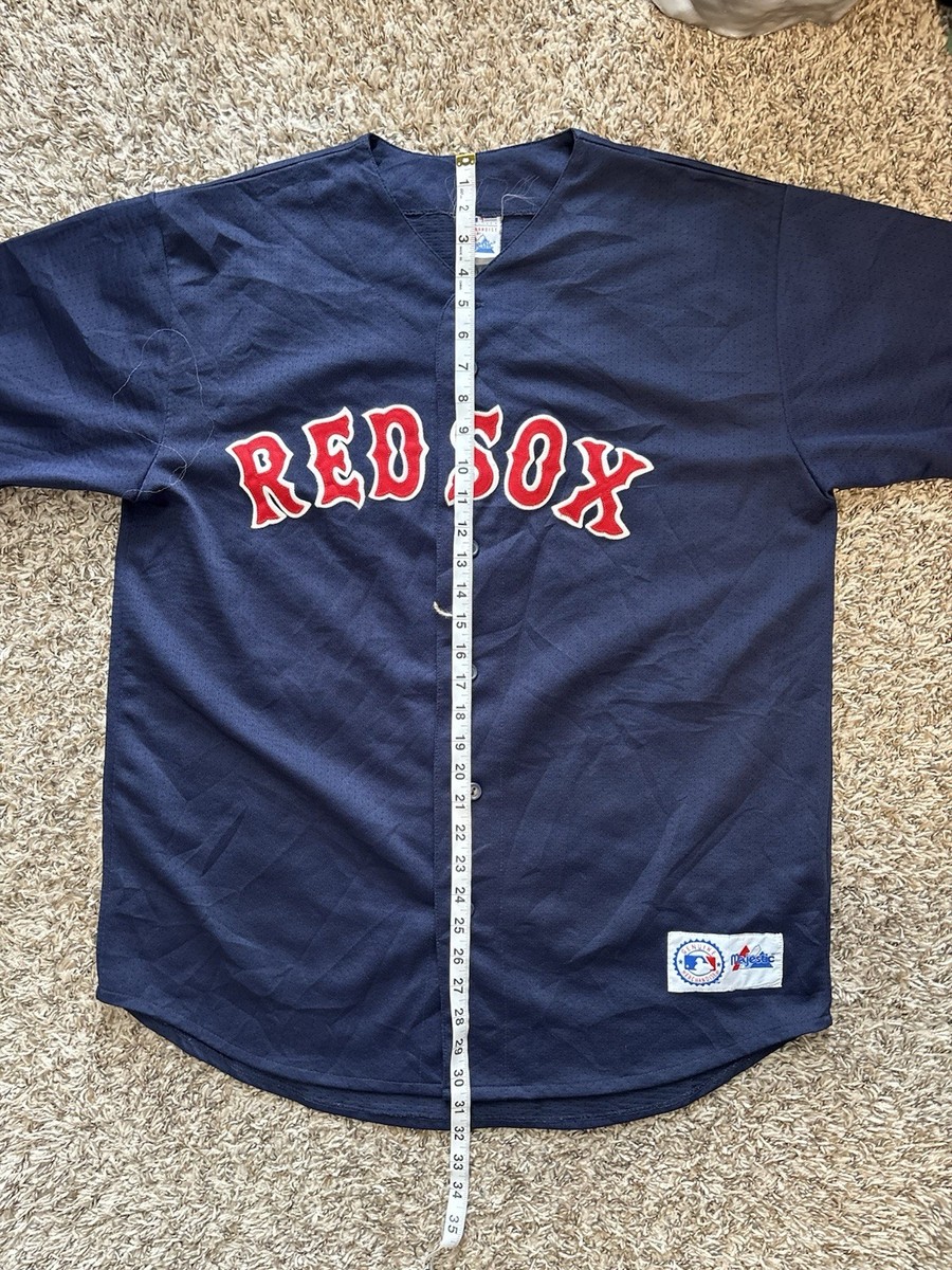 Majestic Genuine Boston Red Sox Navy Blue MLB Stitched Sewn Jersey